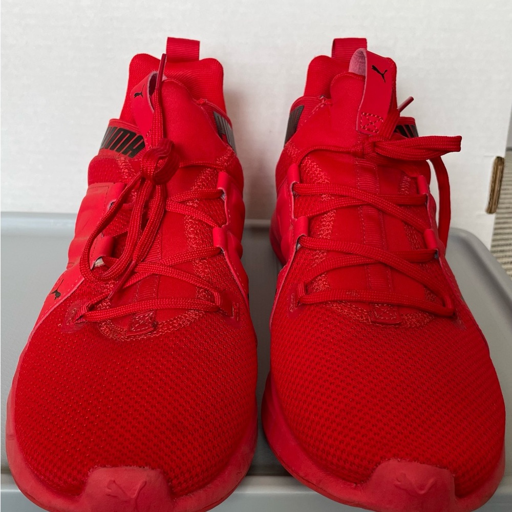 Puma Red Athletic Sneakers